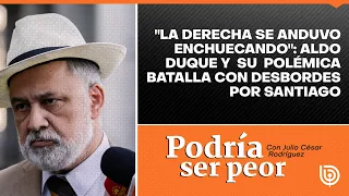 "La derecha se anduvo enchuecando": Aldo Duque y su polémica batalla con Desbordes por Santiago