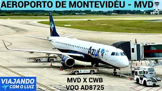 MONTEVIDÉU 🇺🇾X 🇧🇷CURITIBA - VOANDO COM O E195 DA AZUL LINHAS AÉREAS