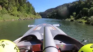 2022 world jetboat championship. top section of the Gold Beach Race. Tim Harding cx33