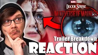 DOCTOR STRANGE MULTIVERSE OF MADNESS Trailer Breakdown Reaction! Easter Eggs & Details You Missed!