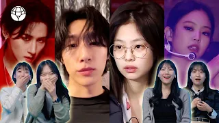Korean Girls React To K-pop Idols' On The Stage vs Without Makeup | 𝙊𝙎𝙎𝘾