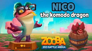New character NICO | komodo dragon 🐉 | #like #share #subscribe #support #viral #zooba #gaming #games