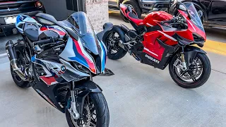 DUCATI SUPERLEGGERA V4 VS BMW M1000RR VS BMW S1000RR 😮‍💨 @Uninfluenced