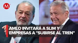 AMLO invita Carlos Slim y empresarios al recorrido de supervisión en el Tren Maya