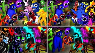 All Versions Rainbow Friends VS New Nightmare Rainbow Friends on @WowChannelfnf