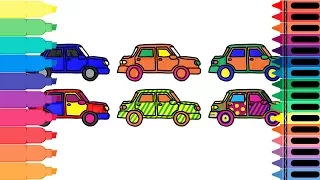 How to Draw a Car - Simple Drawings for Kids Art Colors for Kids - Tanimated Toys