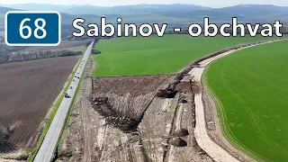 Výstavba I/68 Sabinov - obchvat (marec 2024)