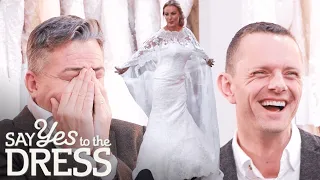 Entourage Laughs At Bride's Wedding Dress Cape | Say Yes To The Dress UK