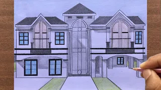 How to Draw a House in One-Point Perspective
