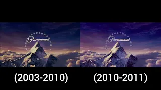 Paramount Pictures Logo Comparison (2003-2007-2010)