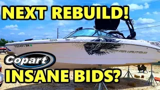 Next Boat Rebuild? Copart Walk Around Crazy Bids Ruin The Day