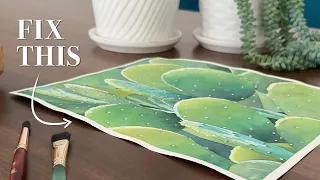 Do THIS and your watercolor paper will STAY FLAT