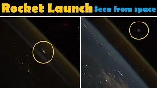 Space Rocket Launch seen from Space