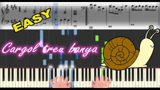 Cargol treu banya | Sheet Music & Synthesia Piano Tutorial