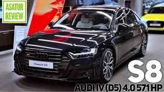 🇩🇪 Обзор AUDI S8 IV (D5) TFSI QUATTRO 4.0 571 hp / АУДИ С8 Д5 КВАТТРО ТФСИ 2021