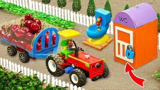 Top diy tractor making mini Toilet WC science project | diy stolen Cherry tractor | HaiPhong mini