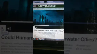 (My) BBC 'Crowd Science' Podcast / Underwater Cities