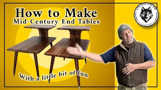 How to Make Mid Century End Tables