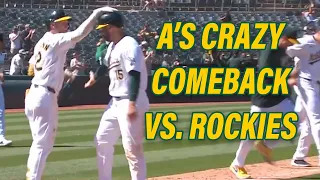 Highlights: Oakland A's mount crazy comeback vs. Rockies | 5/23/24