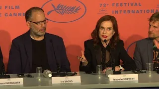 Cannes: Sachs, Huppert give presser on film 'Frankie'