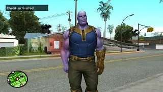 Thanos Killing CJ's Girlfriends in GTA San Andreas! (Thanos Cheat Code)