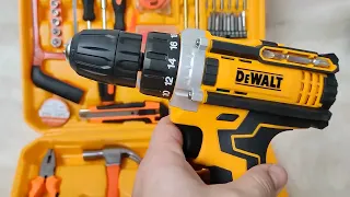 Обзор набора инструмента с шуруповертом Девольт 26V (Dewalt) РЕПЛИКА