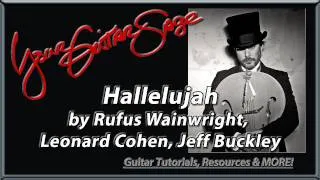 Hallelujah by Rufus Wainwright - Leonard Cohen - Guitar Lesson
