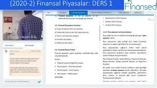 Finansal Piyasalar Ders 1