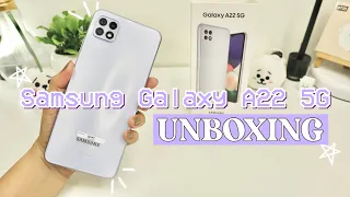 UNBOXING📱 Samsung Galaxy A22 5G Purple (+Testing & Accessories) ❤︎ | Emmy Lou