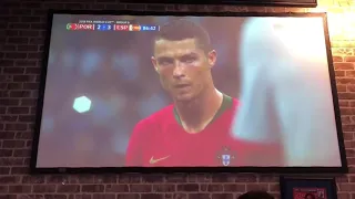 Ronaldo's Free kick vs Spain At Buffalo Wild Wings!!!