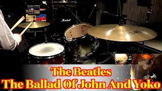 The Beatles - The Ballad Of John And Yoko (Drums cover from fixed angle)