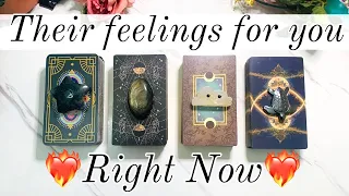 ❤️‍🔥Their Thoughts and Feelings for you Right Now❤️‍🔥🔮 Pick a Card Love tarot Reading✨