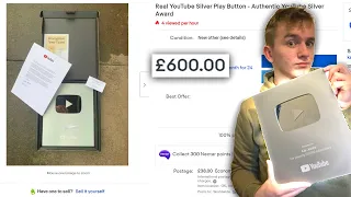 People are SELLING their Youtube Play Buttons On eBay!