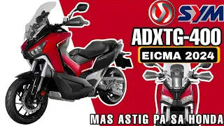 SYM 2024 ADXTG 400cc | an interesting crossover halfway between scooter and motorcycle .