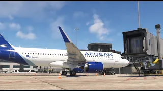 MSFS | Italy Tour 06 | Cagliari (LIEE) - Milan LIML | A320neo | Aegean Airlines