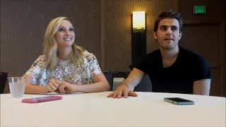 Candice King and Paul Wesley talk June Wedding, Steroline and the last season of TVD at Comic Con