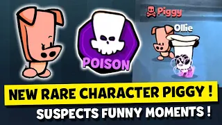 NEW RARE CHARACTER PIGGY THE POISONER UNLOCKED AT HOTEL! SUSPECTS MYSTERY MANSION FUNNY MOMENTS #23