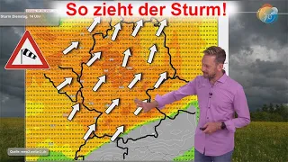 Wetterwarnung! So zieht der Sturm! Aktuelle Wind-, Regen- & Wettervorhersage 3. bis 5. Mai!