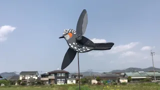 風見鶏 ヒヨドリ モグラ対策風車木工