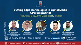 Cutting edge technologies in Digital Media (VR, AR, MR. XR & AI)