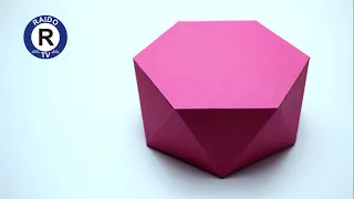 HOW TO MAKE A PAPER HEXAGONAL ANTIPRISM? HEXAGONAL ANTIPRISM. GEOMETRIC SHAPES. | #RAIDOTV