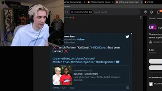 xQc Reacts to Kai Cenat getting Banned