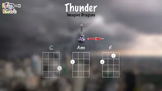 Thunder - Ukulele play along (C Am F)