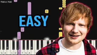 Ed Sheeran - South of the Border | EASY Piano Tutorial by Pianella Piano