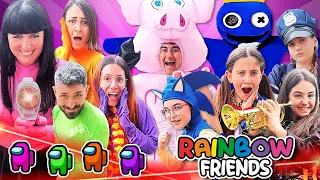 GIOCHIAMO AD AMONG US VS RAINBOW FRIENDS NELLA VITA REALE CON I NOSTRI NUOVI AMICI YOUTUBER!