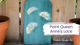 How to Paint Queen Anne's Lace (a super easy painting tutorial)