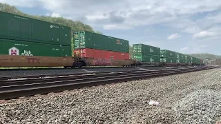 NS Intermodal Passes by New Brighton Pa.