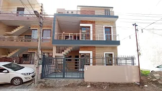 133 gaj double storey 4Bhk 25*48 house for sale with house design in Mohali New Sunny enclave