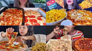 ASMR Best *Fast Food* Pizza + Pasta Mukbang Compilation | Satisfying Big Bites