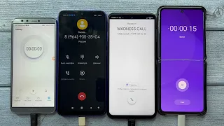 XIAOMI Redmi Note 9S VS Redmi 9C NFC VS Honor 9 Lite VS Samsung Galaxy Z Flip/Incoming Outgoing Call